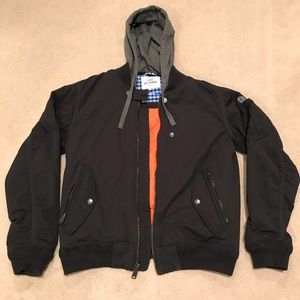 Ben Sherman Hooded Bomber Jacket.